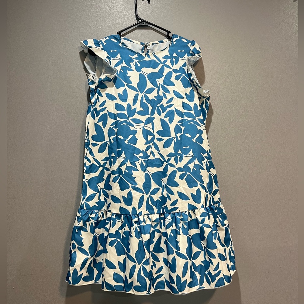 Floral dress with ruffle details